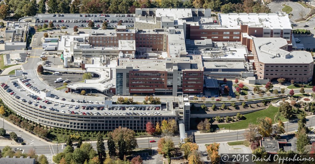 Mission Hospital run by Mission Health Aerial Photo