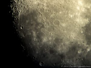 Moon - Close Up of Craters Lunar Surface