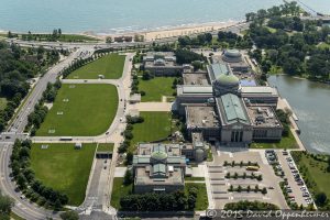 Museum of Science and Industry in Chicago Aerial Photo