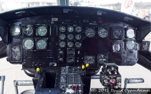 Cockpit of Bell UH-1B Helicopter