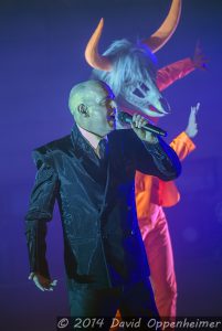 Neil Tennant with the Pet Shop Boys