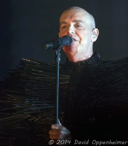 Neil Tennant with the Pet Shop Boys