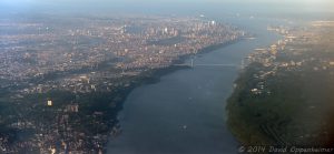 Hudson River and New York City Aerial Photo
