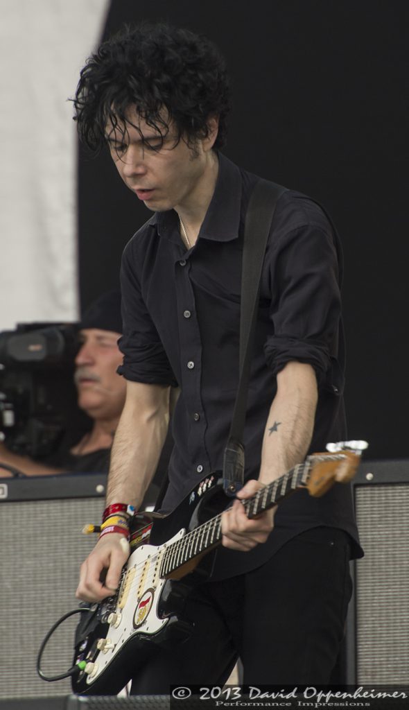 Nick Zinner with the Yeah Yeah Yeahs