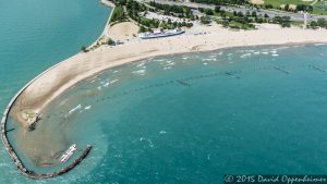 North Shore Beach Park - Chicago Aerial Photo