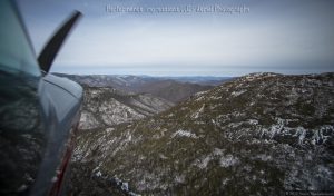 Open Canopy Aerial Photography in Mountains of North Carolina