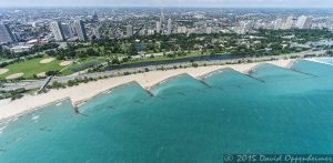 North Shore Beach Park - Chicago Aerial Photo