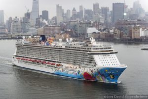 Norwegian Breakaway Cruise Ship in Manhattan