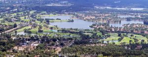 Okeeheelee Golf Course in West Palm Beach Aerial View