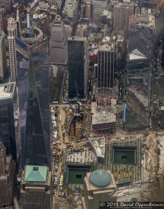 One World Trade Center and National September 11 Memorial & Museum Aerial Photo