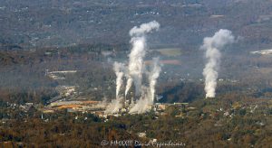 Pactiv Evergreen Paper Mill in Canton, North Carolina Aerial View