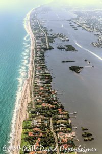 Billionaire's Row in Palm Beach, Florida Aerial View