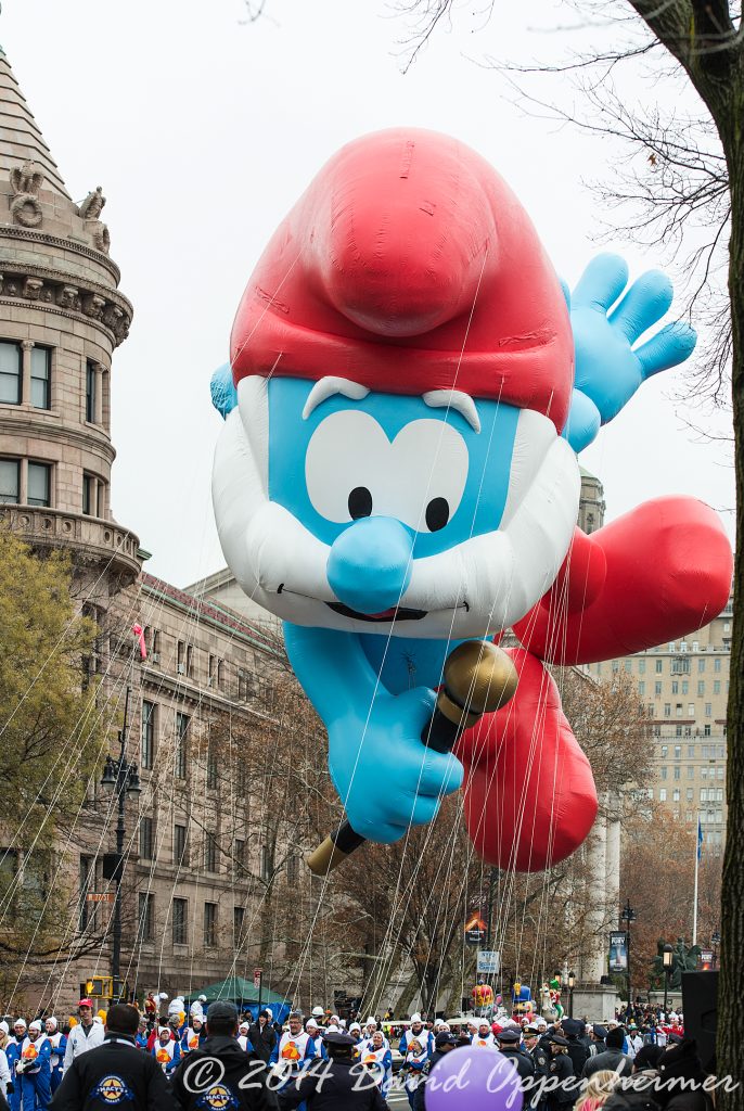 Papa Smurf Balloon at Macy’s Thanksgiving Day Parade