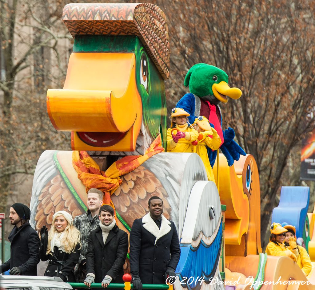 Pentatonix on Homewood Suites Float at Macy’s Thanksgiving Day Parade