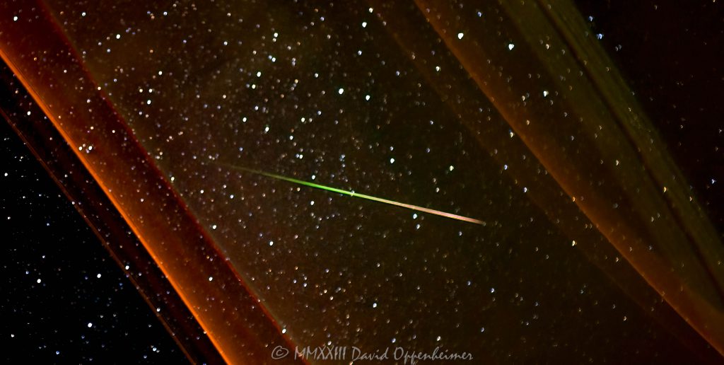 Shooting Star during Perseid Meteor Shower