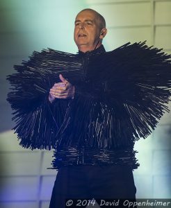 Neil Tennant with the Pet Shop Boys