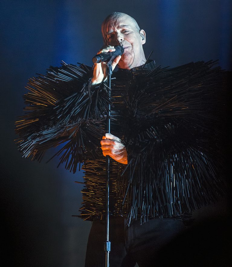 Neil Tennant with the Pet Shop Boys