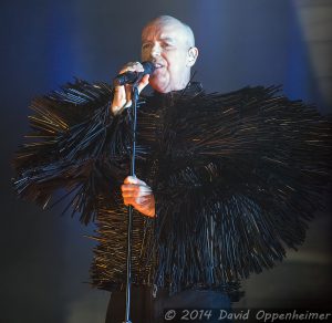 Neil Tennant with the Pet Shop Boys