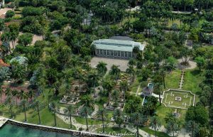 Phillip Frost's Conservatory at 21 Star Island Dr Miami Beach Aerial View