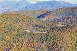 Pisgah Inn Blue Ridge Parkway aerial view 6858
