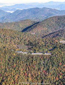 Pisgah Inn Blue Ridge Parkway aerial view 6866