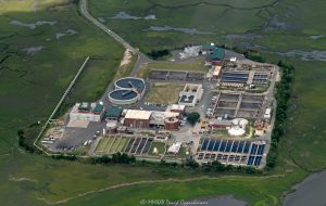 Plum Island Wastewater Treatment Plant WWTP Aerial View