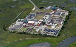 Plum Island Wastewater Treatment Plant WWTP Aerial View