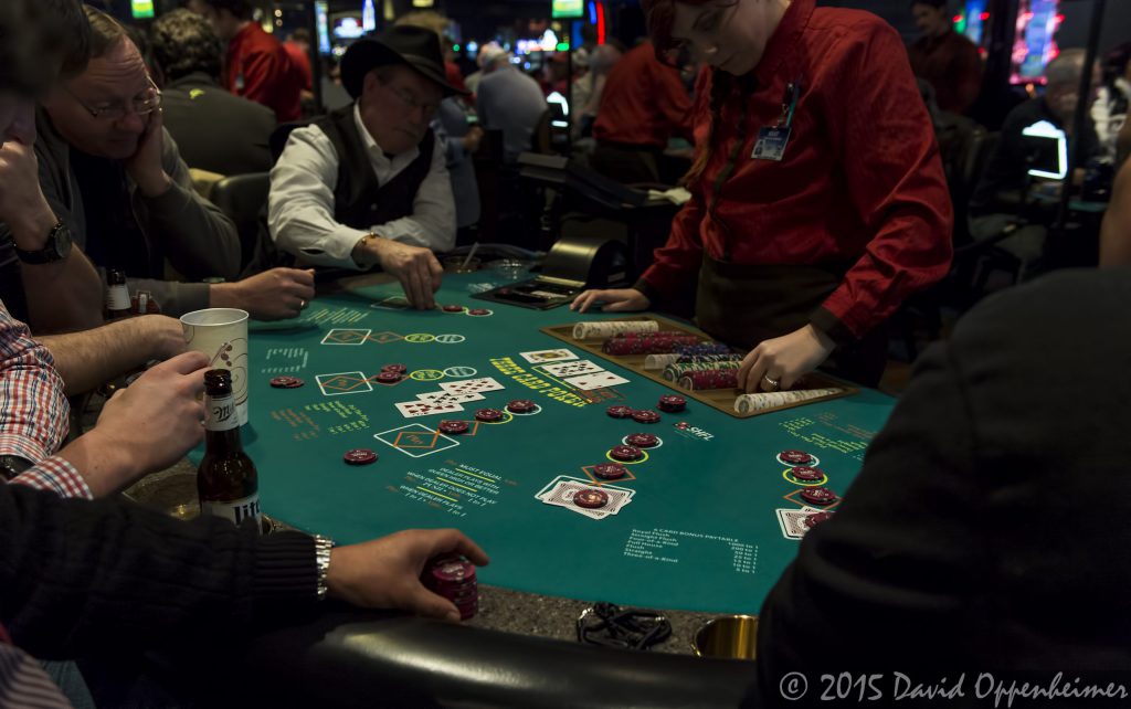 Poker Table at Harrah's Cherokee Casino Resort and Hotel