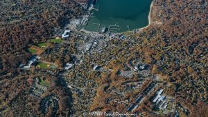 Village of Port Jefferson, New York Aerial View