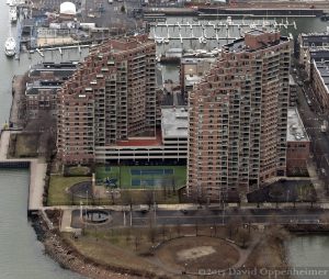 Portside Towers Apartments Aerial Photo