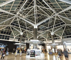 Prudential Center Atrium in Boston Aerial