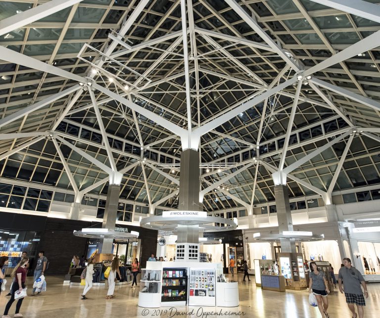 Prudential Center Atrium in Boston Aerial