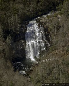 Rainbow Falls Waterfall in DuPont State Forest NC