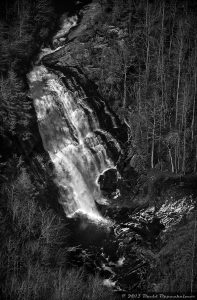 Rainbow Falls Waterfall in DuPont State Forest NC