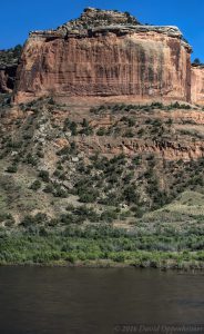 Red Sandstone Monolith in Moore Canyon in Mesa County Colorado