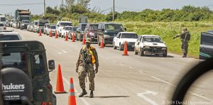 Roadblock in Jamaica
