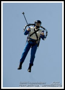 Rocketman Dan Schlund with Rocket Belt Jet Pack at ActionFest Film Festival Stunt Show