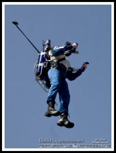 Rocketman Dan Schlund with Rocket Belt Jet Pack at ActionFest Film Festival Stunt Show