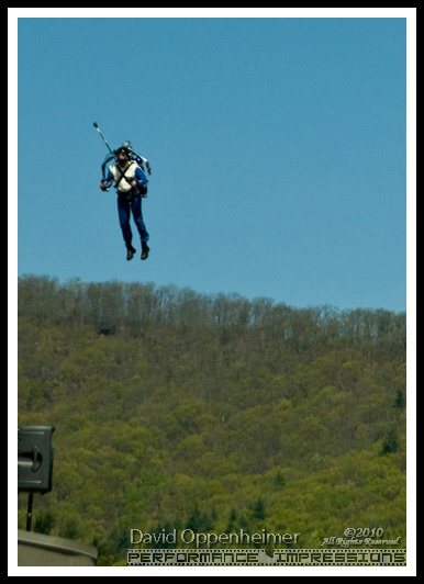 Rocketman Dan Schlund with Rocket Belt Jet Pack at ActionFest Film Festival Stunt Show