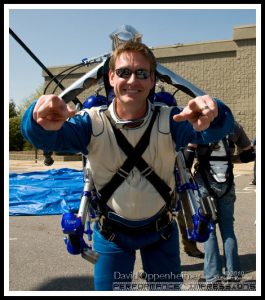 Rocketman Dan Schlund with Rocket Belt Jet Pack at ActionFest Film Festival Stunt Show