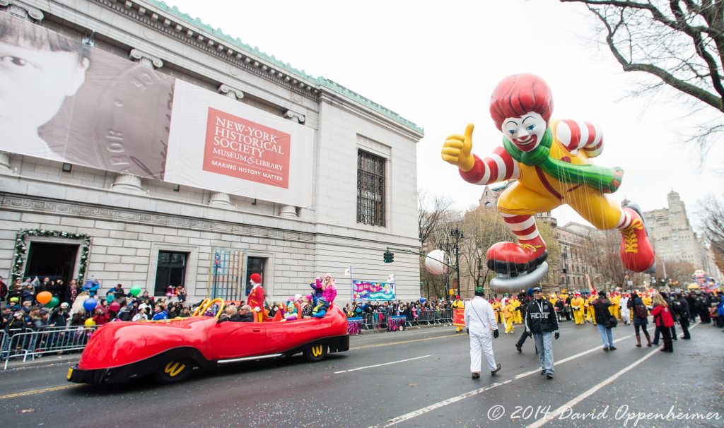 Ronald McDonald Balloon at Macy’s Thanksgiving Day Parade