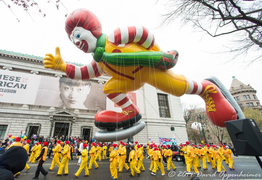 Ronald McDonald Balloon at Macy’s Thanksgiving Day Parade