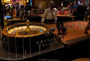 Roulette Wheel Gambling at Caesars Palace Las Vegas Hotel and Casino