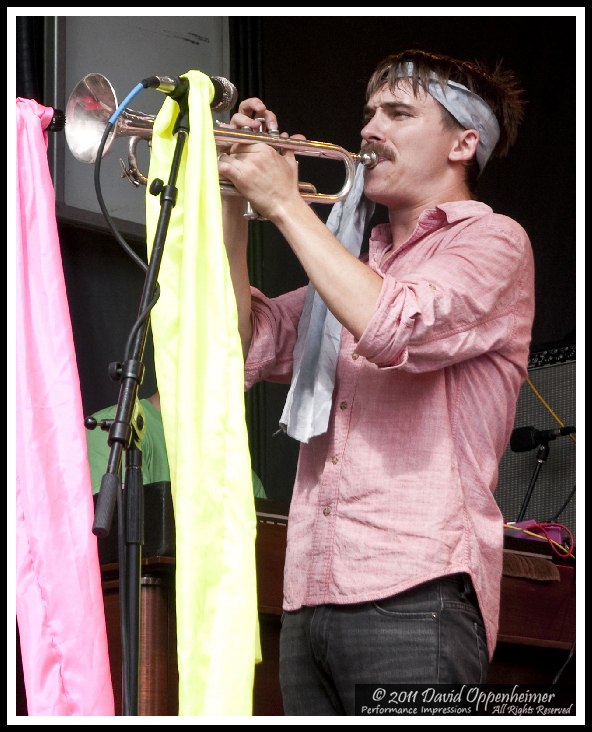 Alex Toth with Rubblebucket at Gathering of the Vibes
