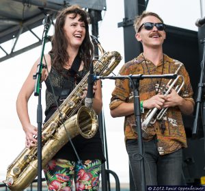 Annakalmia Traver and Alex Toth of Rubblebucket