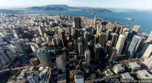 City of San Francisco Financial District Aerial Photo