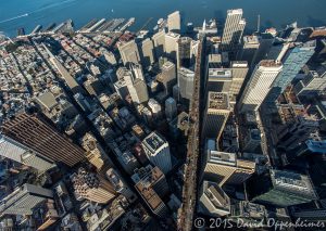 City of San Francisco Financial District Aerial Photo