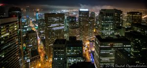 San Francisco Financial District at Night