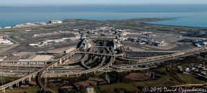 San Francisco International Airport Terminal Aerial