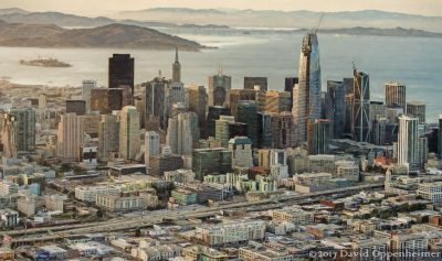 San Francisco Financial District Skyline Painting